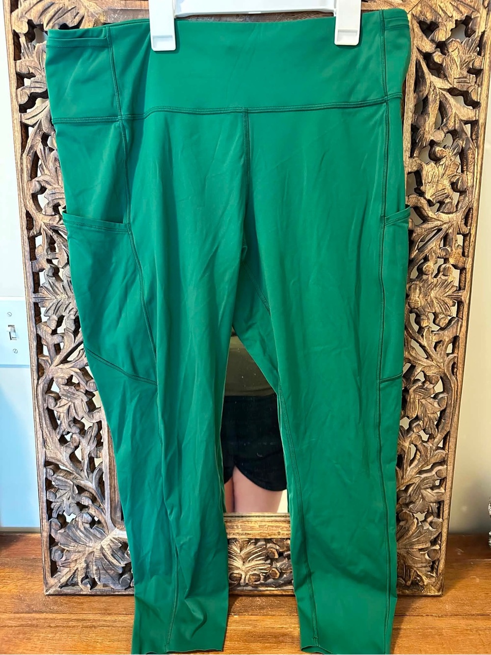 lululemon athletica 16 Fast and Free Green High Rise Pocket Leggings